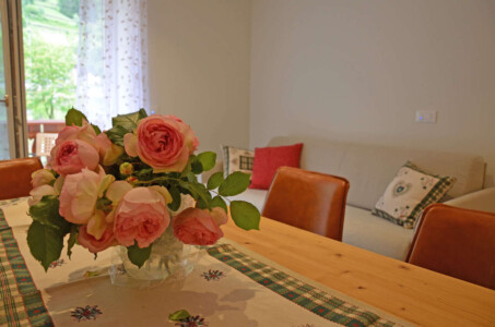 Mazzo di rose in casa Heidi